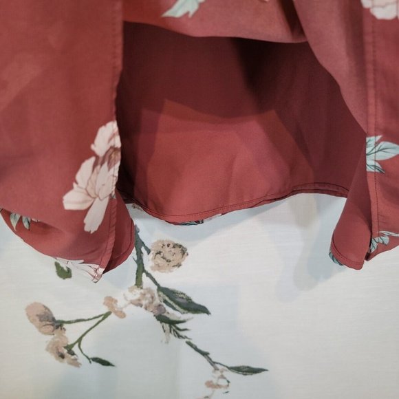 R Essentials Sleeveless Rose Pink Floral Blouse Women's XXL - Picture 10 of 12